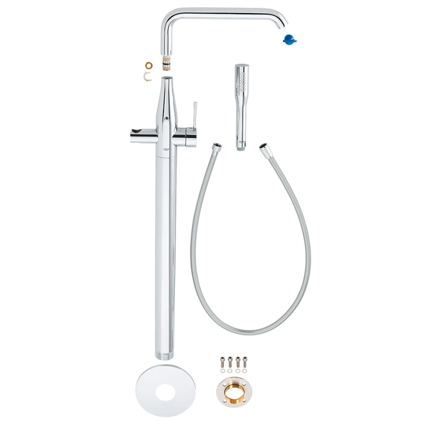 Смеситель для ванны Grohe Essence 23491001 напольный, хром - фото 2